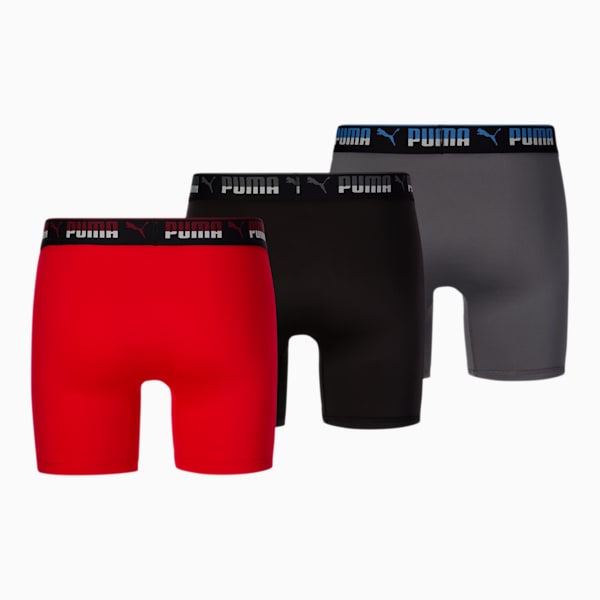 Men's Training Boxer Briefs [3 Pack], RED / BLACK, extralarge